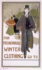Draft Poster Design for a Winter Clothing Company